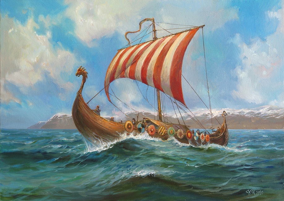 Драккар викингов